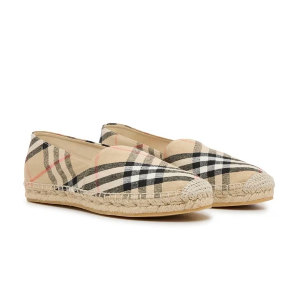 Burberry Check Mews Espadrilles NWB, Bag, Paperwork. Sz 38 7.5‎ Unisex Shoes - Picture 15 of 15
